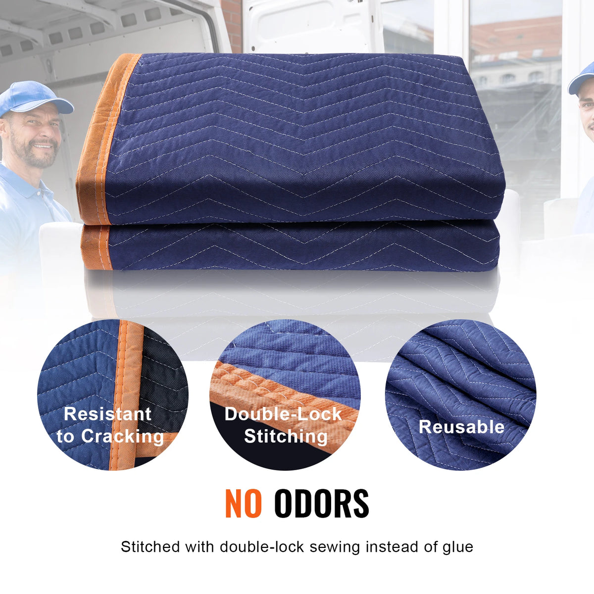 SucceBuy Heavy Duty Moving Blankets Furniture Protection Pads