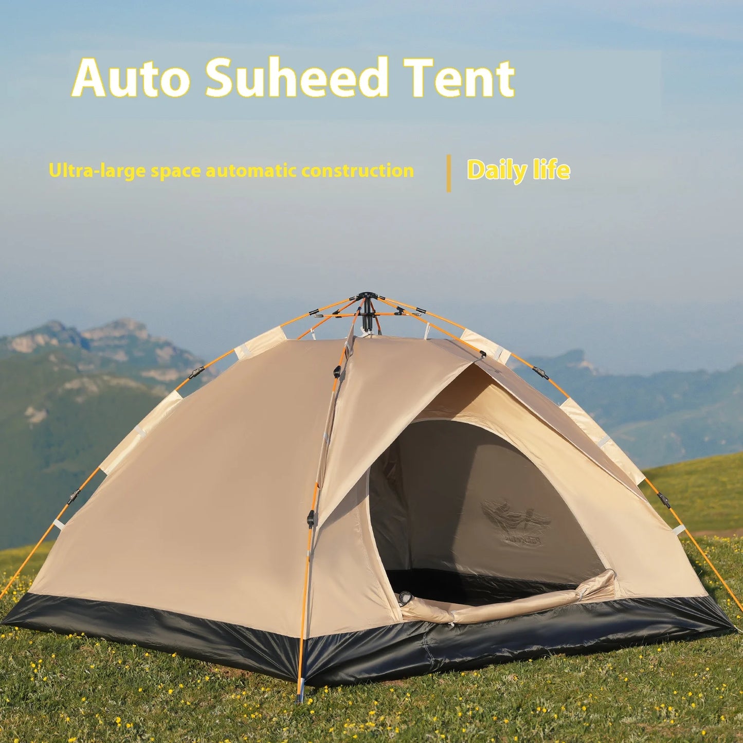 Pakicetus Instant Golden Tent Portable Beach Camping Shelter