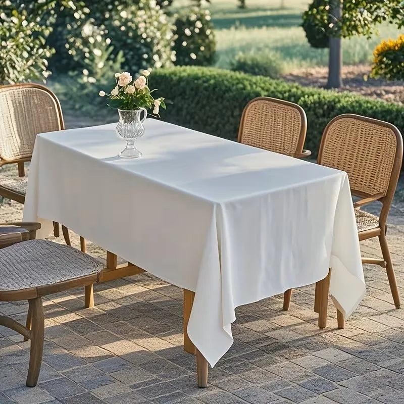 Reusable Polyester Tablecloth Set For Weddings And Banquets