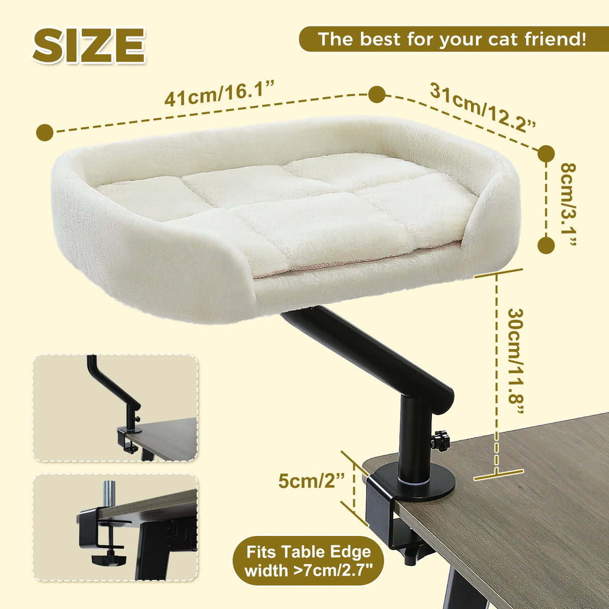 PAWZ Road 360 Degree Rotatable Cat Desk Bed And Hammock