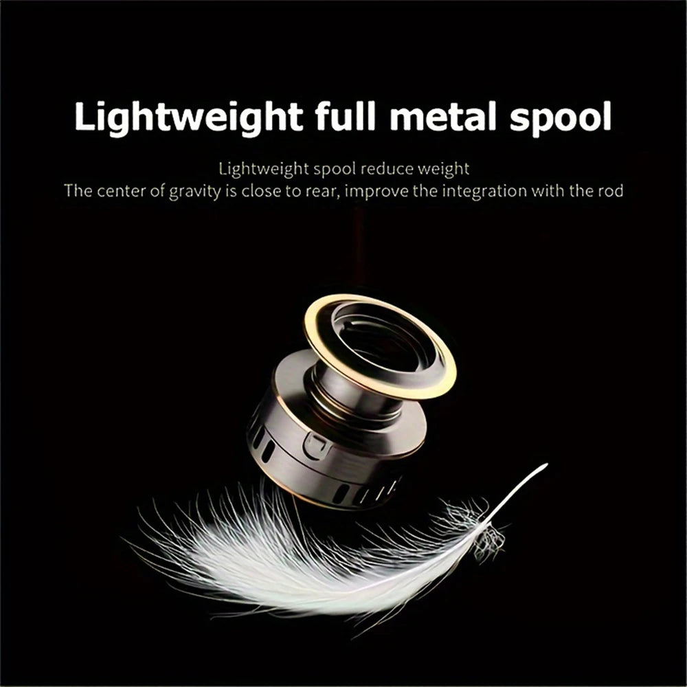 Metal Spool Spinning Reel with Rocker Arm 5.2 Gear Ratio