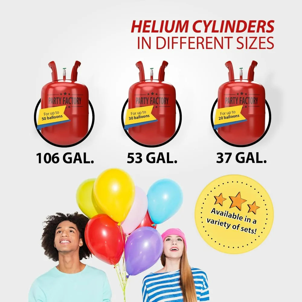 Party Factory Disposable Helium Tank For Latex Foil Balloons