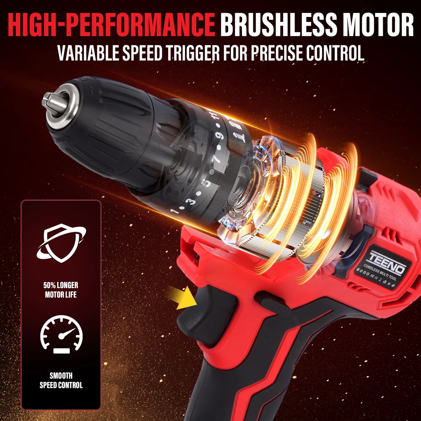 20V MAX Brushless Power Tool Combo Kit, 9-in-1 Cordless Interchangeable Multi-Tool Set (Drill, Impact, Grinder, Sander, Circular, Chain & Reciprocating Saws, Blower, Washer), 2x 4.0Ah Batteries