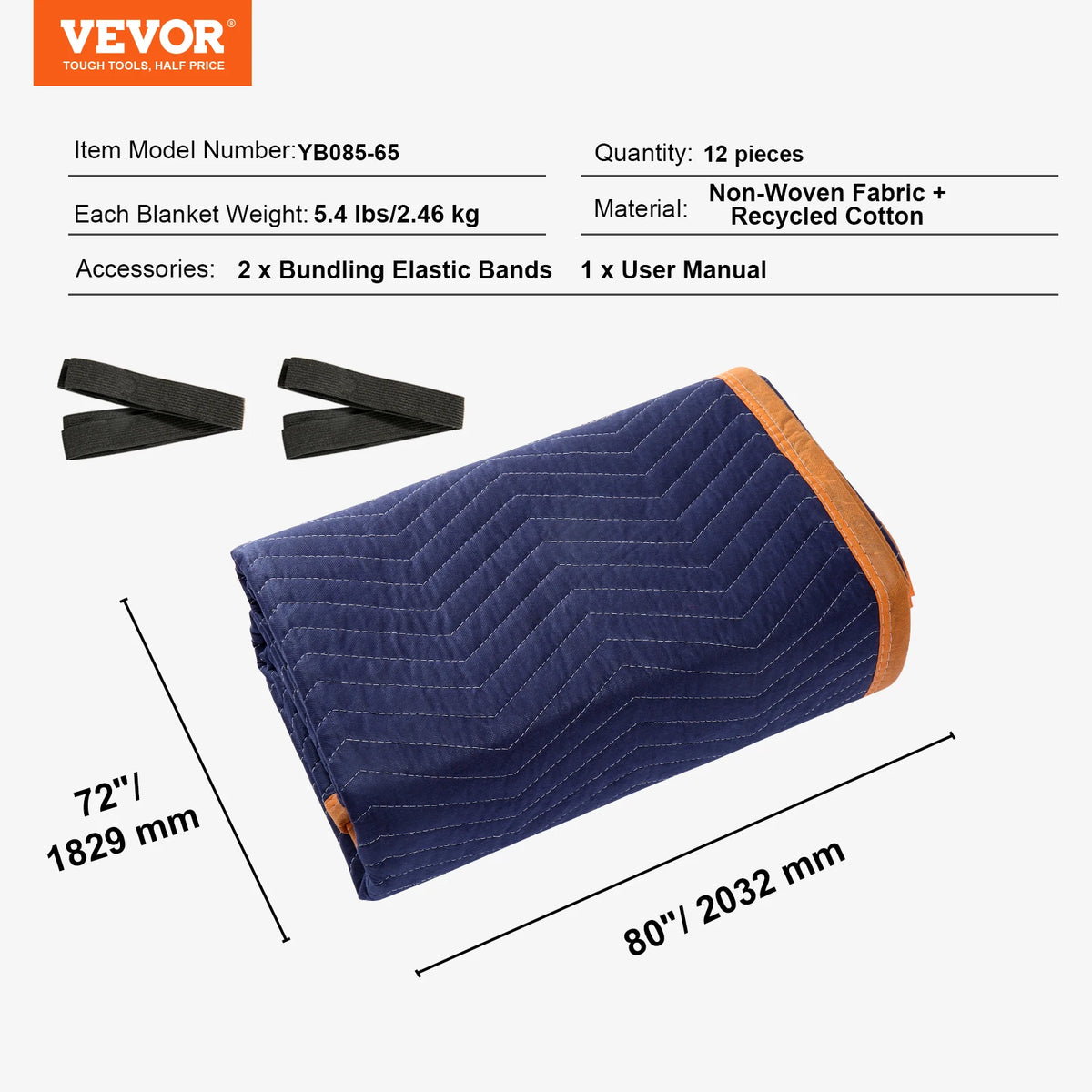 SucceBuy Heavy Duty Moving Blankets Furniture Protection Pads