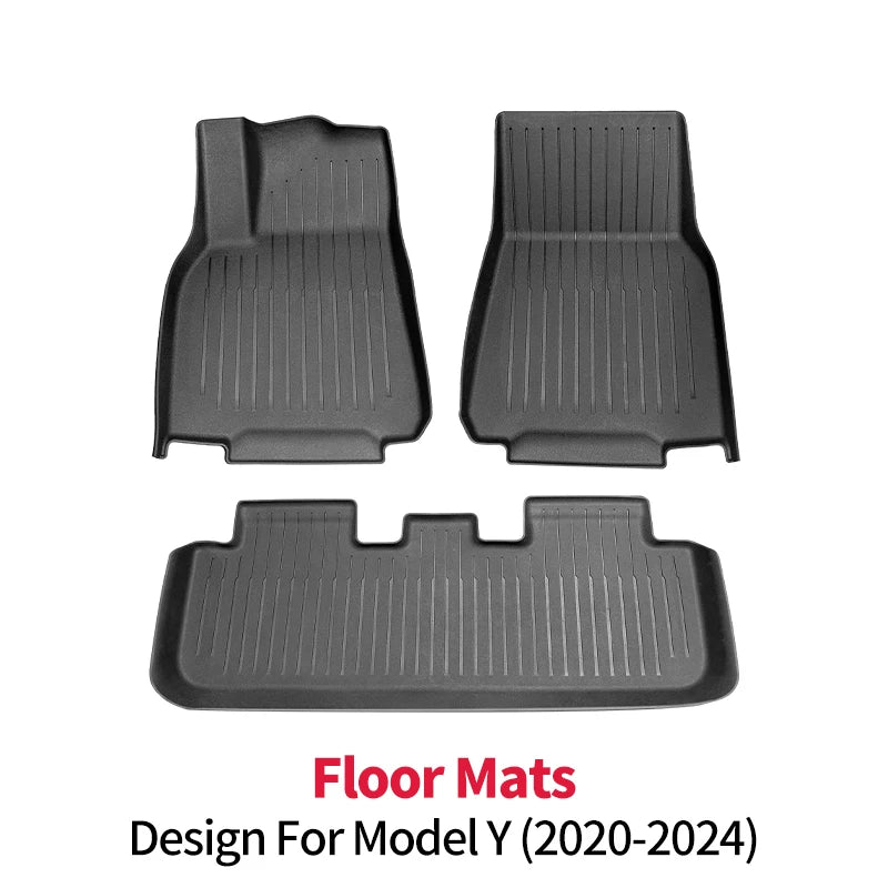 TPE Tesla Model Y Model 3 Waterproof Floor Mat Set