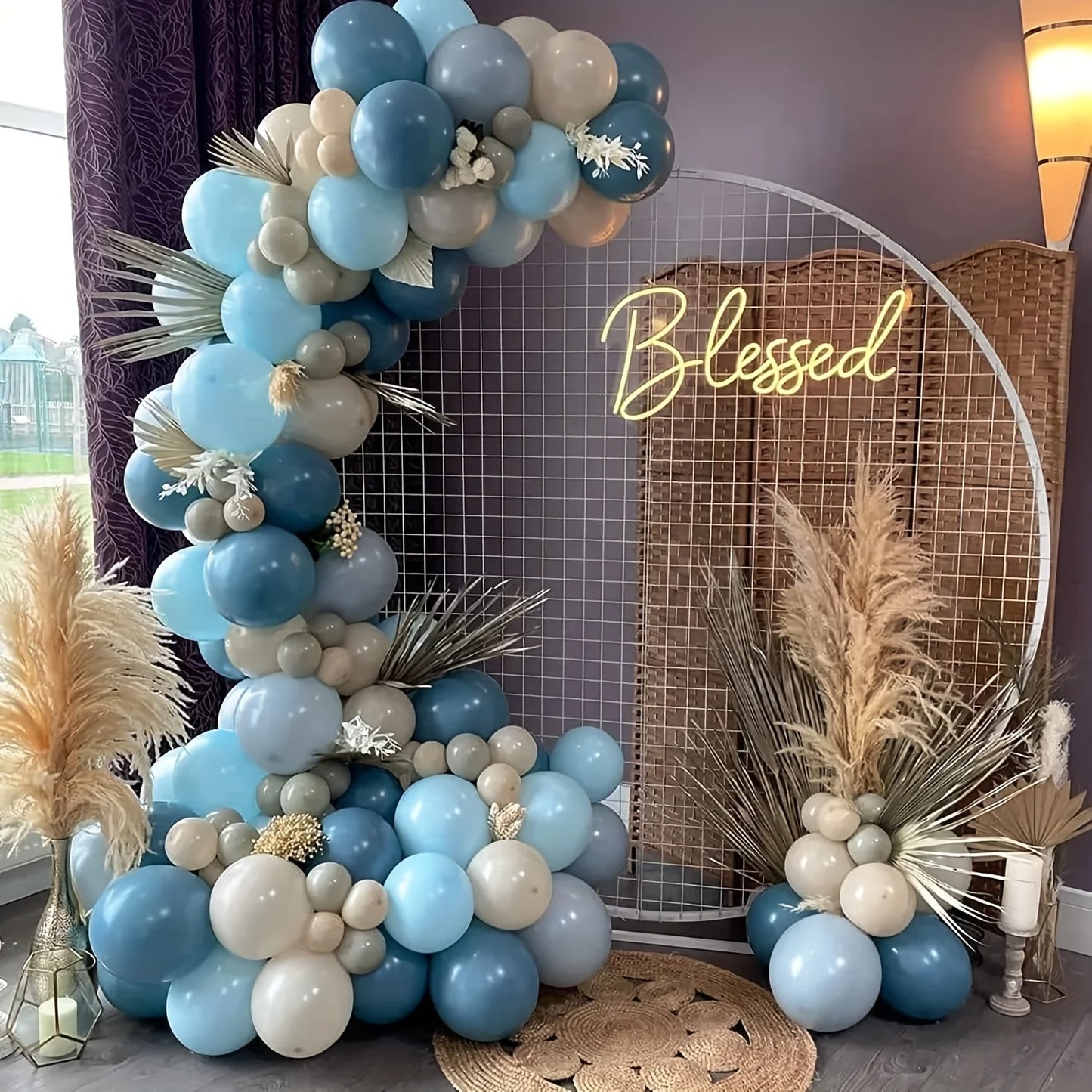 136 Piece Latex Balloons Garland Kit Beach Ocean Theme