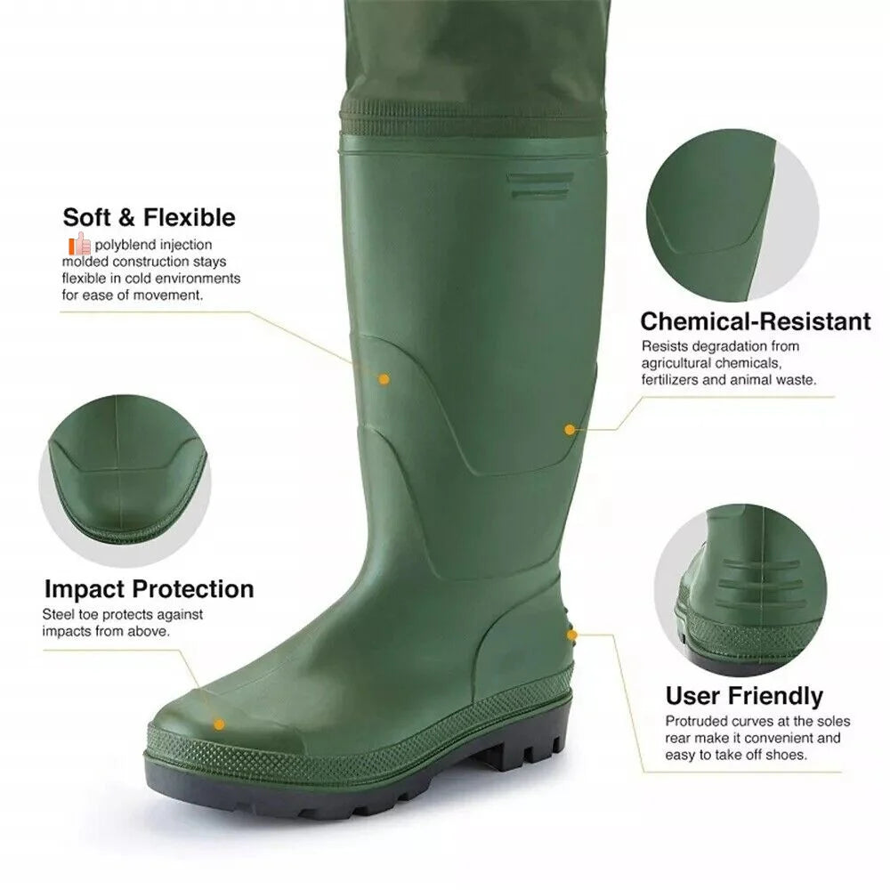 Night Cat Waterproof Unisex Chest Wader With Boots