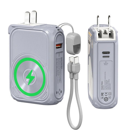 Prunus 22.5W Magnetic Wireless Power Bank USB Type C