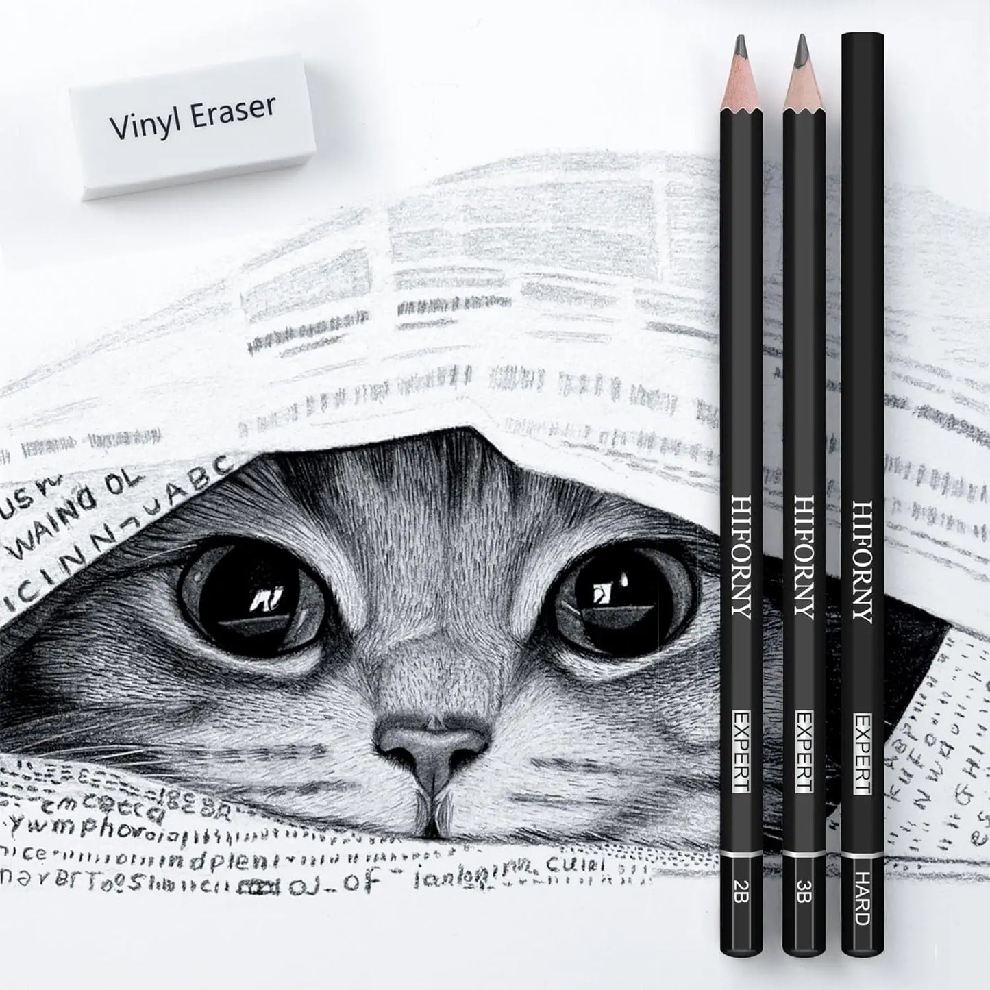 36 Piece Sketching Pencil Set Graphite Charcoal And Blending Tools