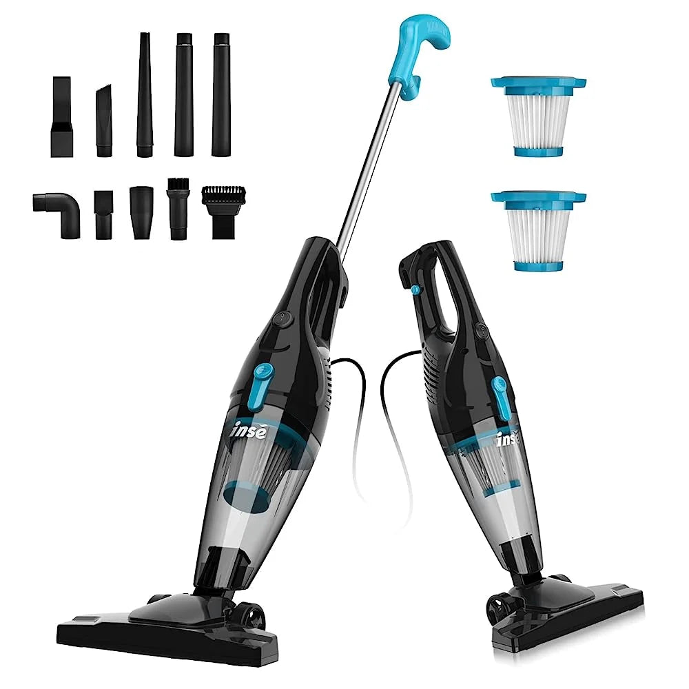 INSE R7/R6X/R3S Corded Vacuum Cleaner Handheld Stick Vacuum 600W Powerful 3 in1 Lightweight Vacuum Cleaners for Home Hard Floor Pet Hair