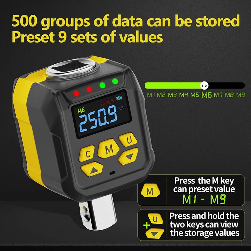 WAXTRON Digital Torque Wrench Adapter Set Multi Drive