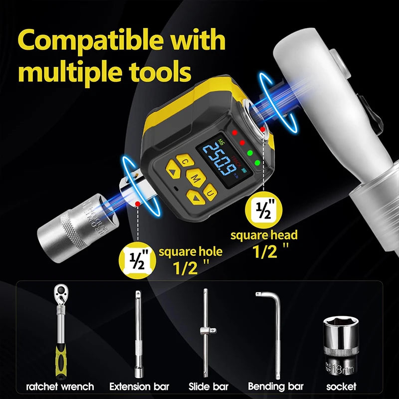 WAXTRON Digital Torque Wrench Adapter Set Multi Drive
