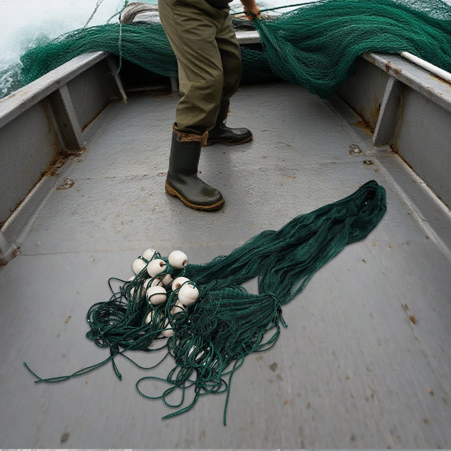 Bymaocar Hand Throw Fishing Net With Weights And Floats For Minnows