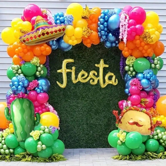 Fiesta Balloon Garland Arch Kit Latex Foil Party Decoration