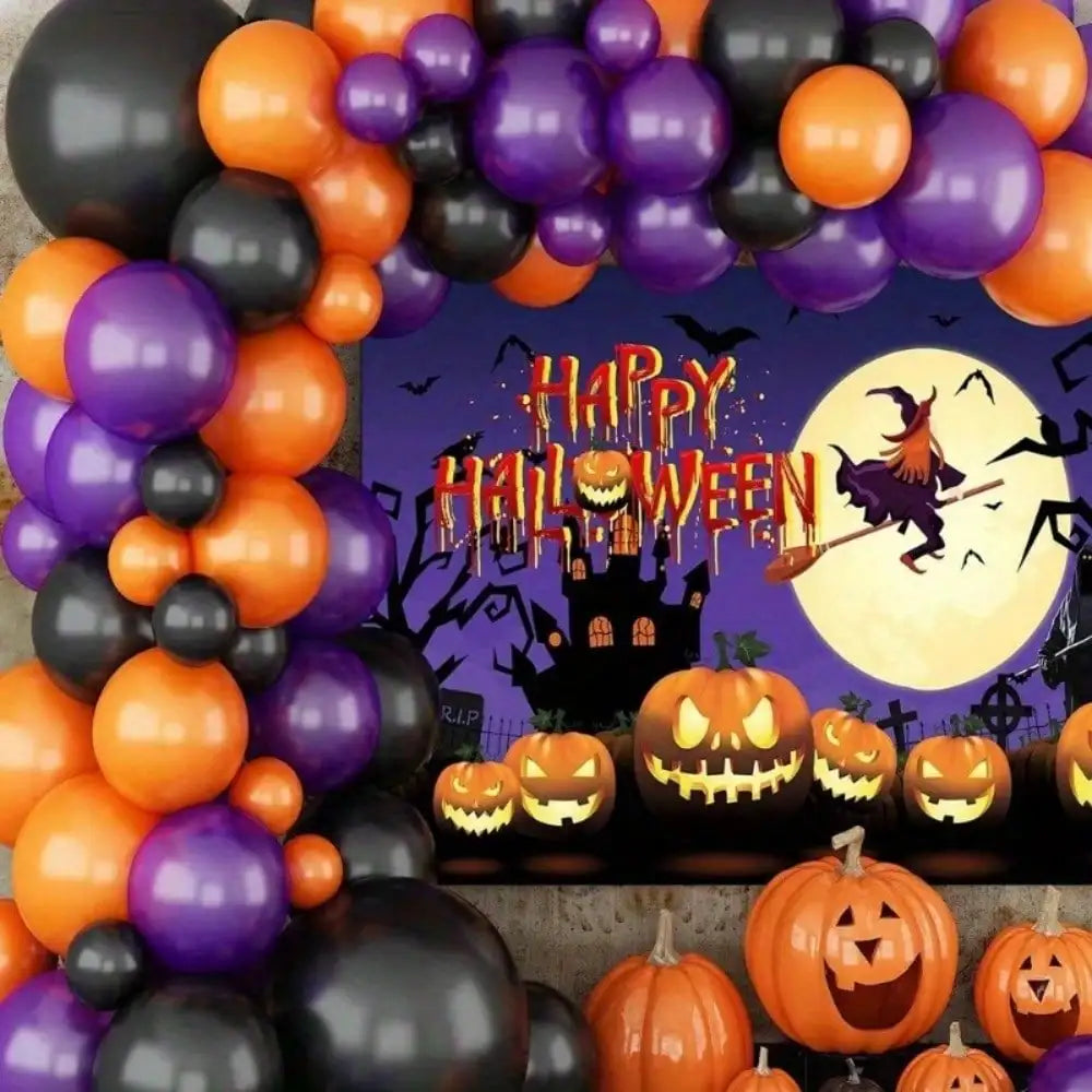 Halloween Balloon Garland Arch Party Decoration Kit