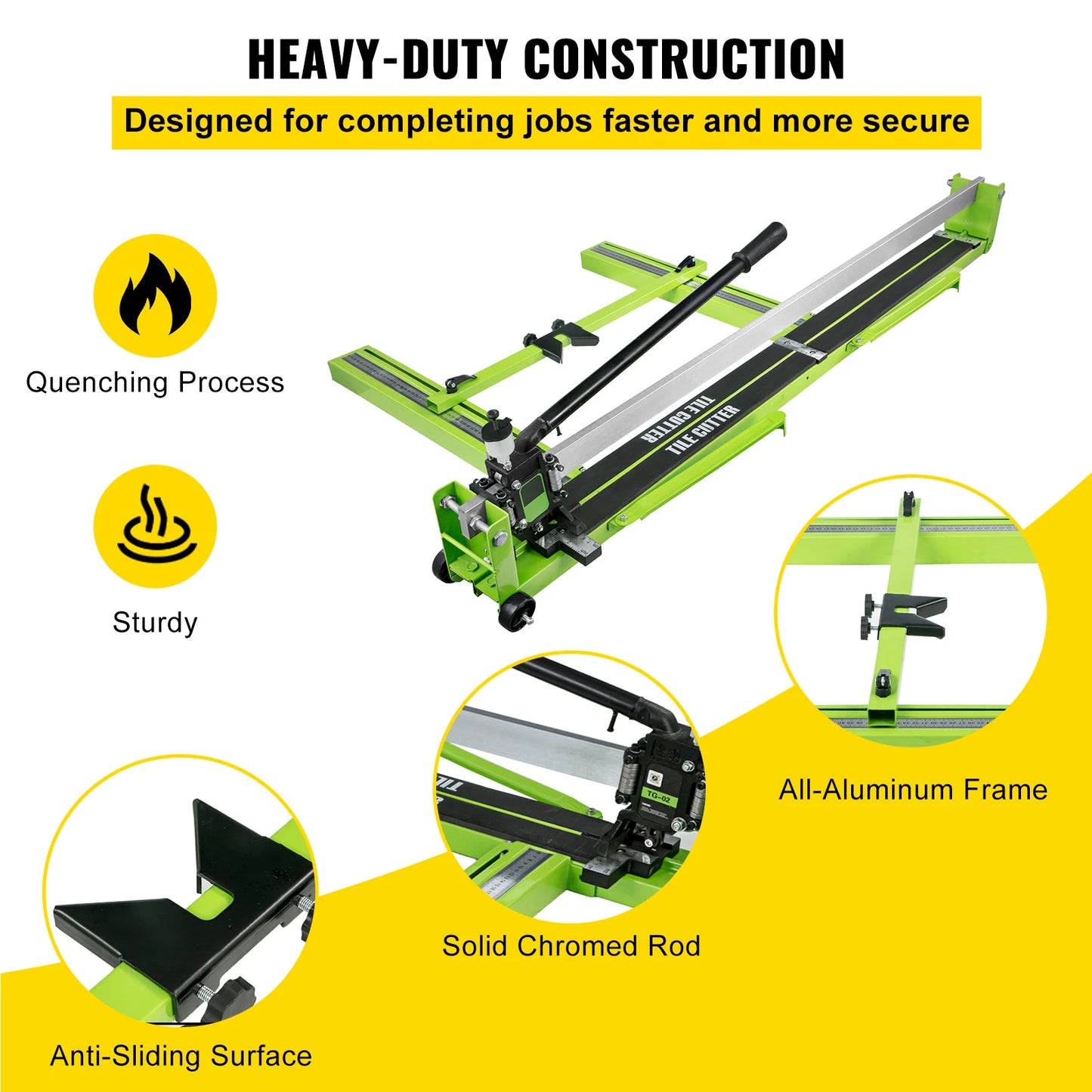 Manual Tile Cutter With Infrared Laser Positioning For Porcelain Ceramic