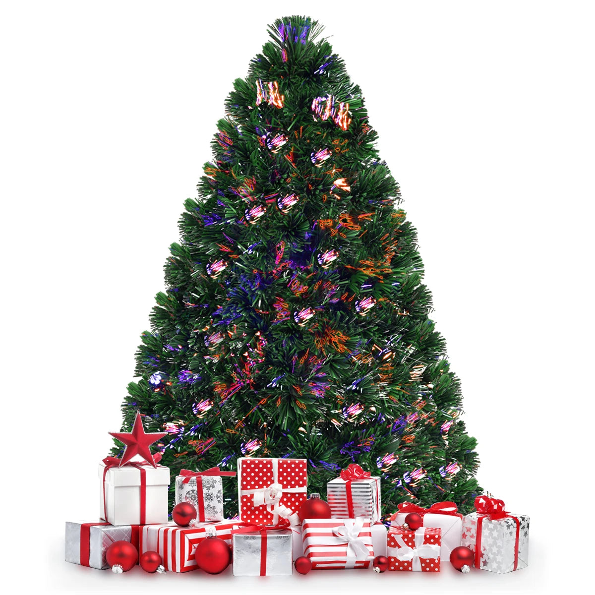Lifezeal Artificial Christmas Tree Featuring Quick Setup And Stability