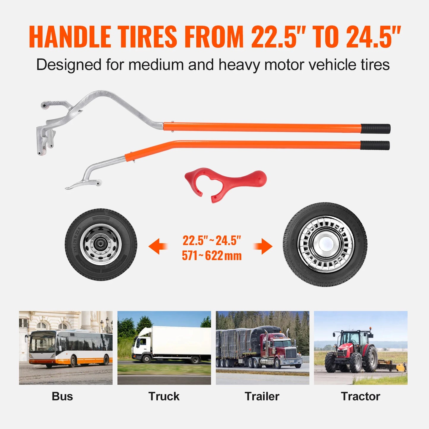 SucceBuy Tire Mount Demount Tool Kit for Car Tires