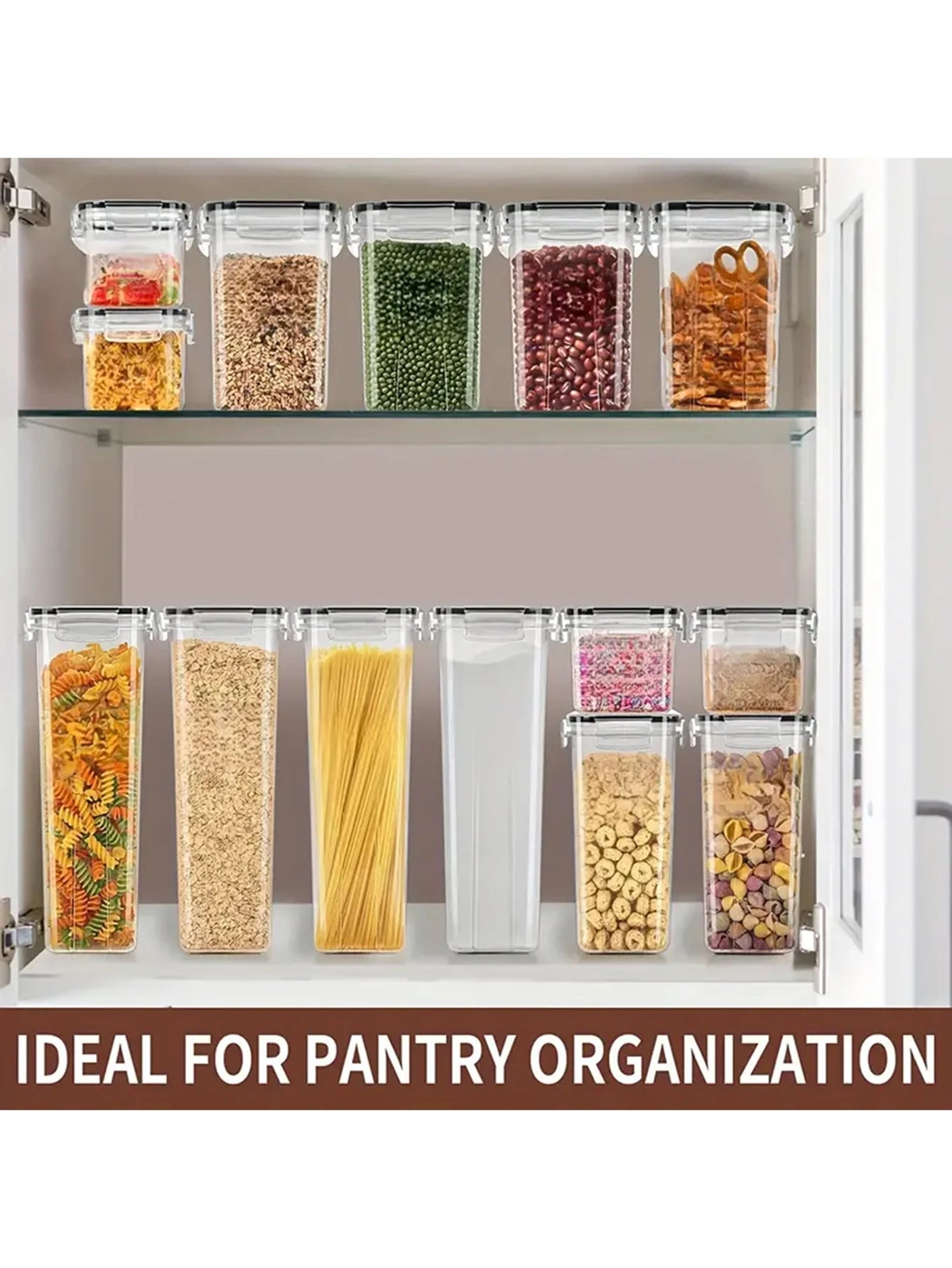 14pc Sealed Pasta Storage Containers With Lids Labels And Markings