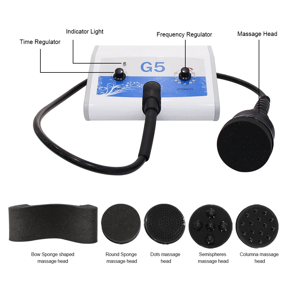 AOKO G5 Vibrating Body Massage Machine With Five Massage Heads