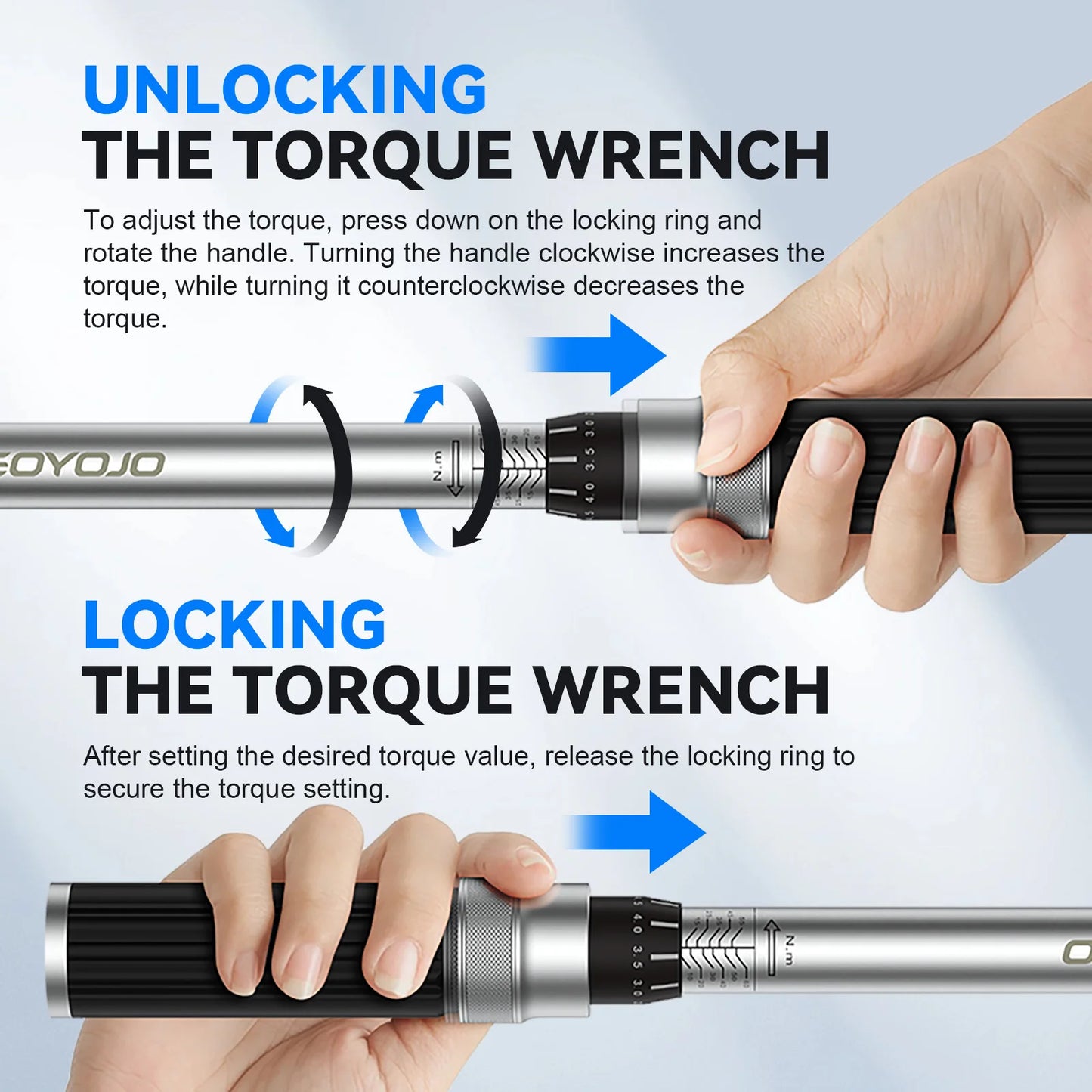 GOYOJO MTB Bike Torque Wrench Set With Dual Scales