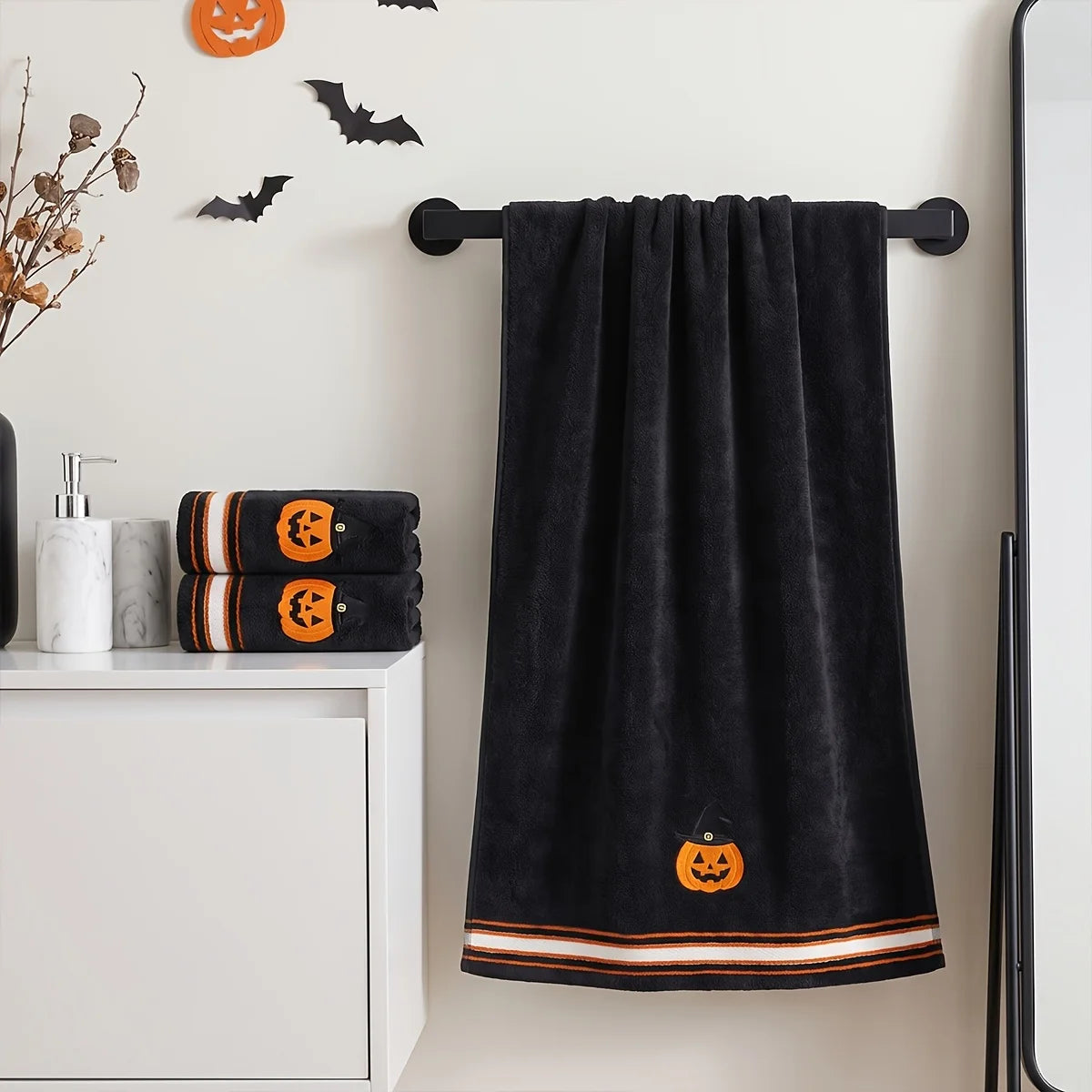 Microfiber Bathroom Towel Set With Bath And Hand Towels