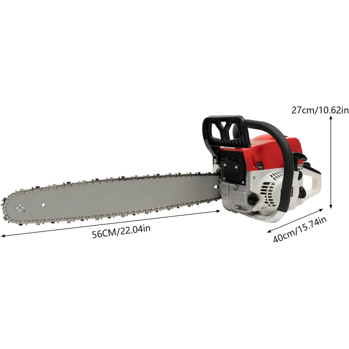 Portable 52CC Gas Powered 2-Stroke Chainsaw for Wood Cutting