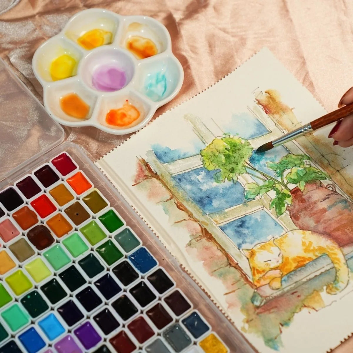 artist watercolor paint 24/36/48/60/98/130/150 colors art set professional drawing pigment art supplies