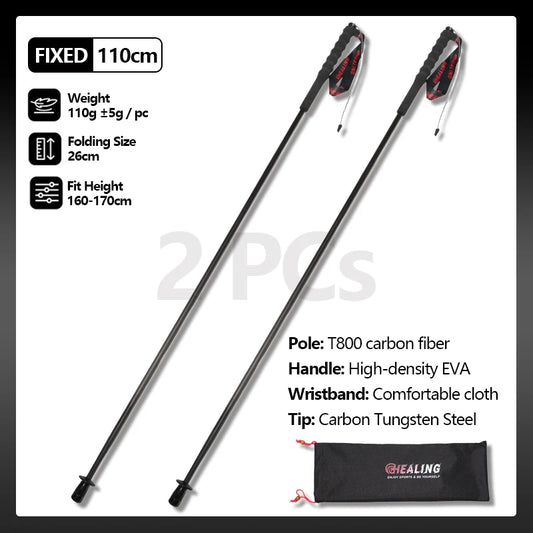 Okhealing Trekking Poles Carbon Fiber Ultralight Two Piece