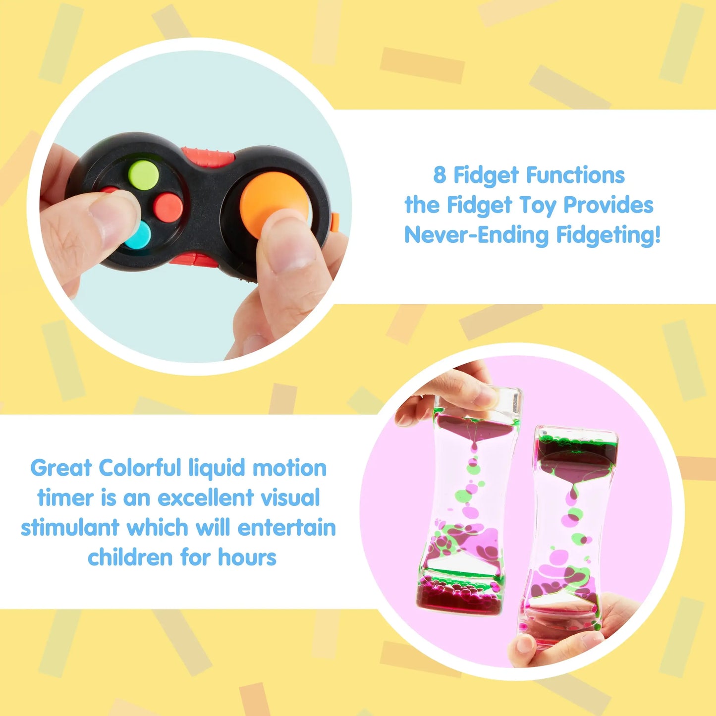 Joyfy Fidget Toys Party Favors 60 Pack Stress Relief and Autism Sensory