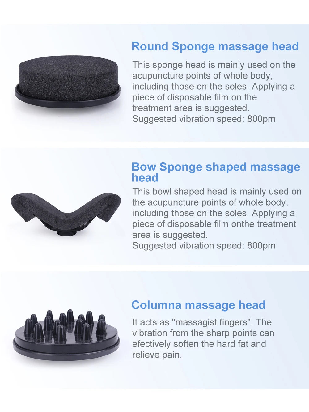 AOKO G5 Vibrating Body Massage Machine With Five Massage Heads