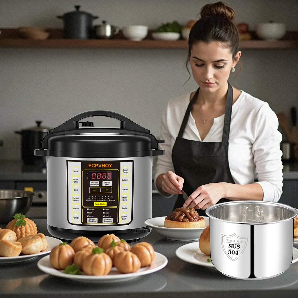 Electric Pressure Cooker Multi Cooker With Stainless Steel Liner