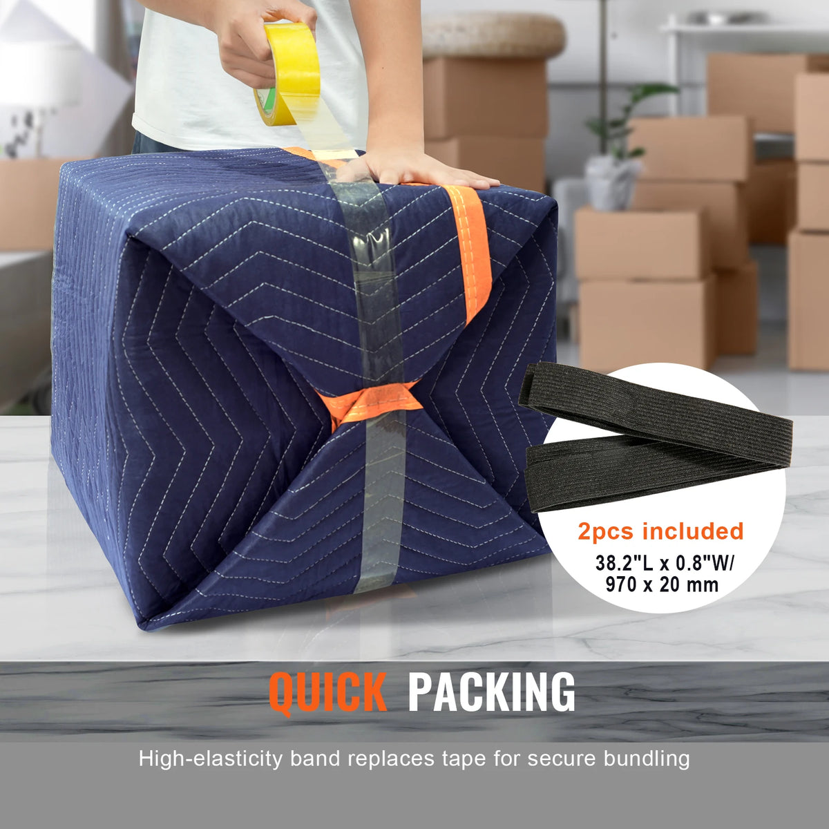 SucceBuy Heavy Duty Moving Blankets Furniture Protection Pads