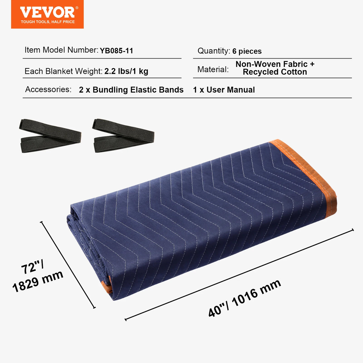 SucceBuy Heavy Duty Moving Blankets Furniture Protection Pads