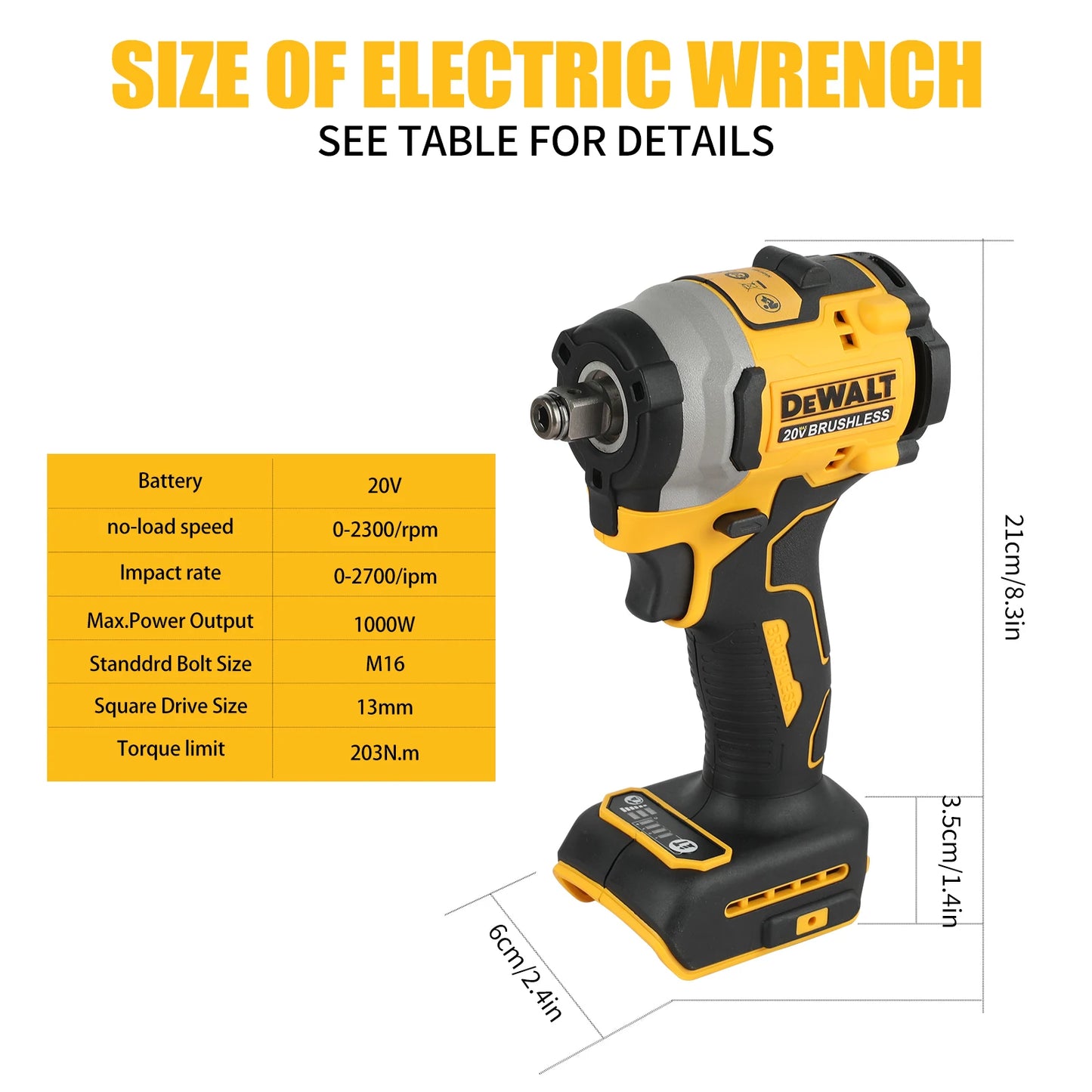 DeWalt DCF850 20V Brushless Impact Driver, 1/4" Hex 3-Speed Cordless Power Tool 205Nm 3250RPM for Screw Driving Assembly