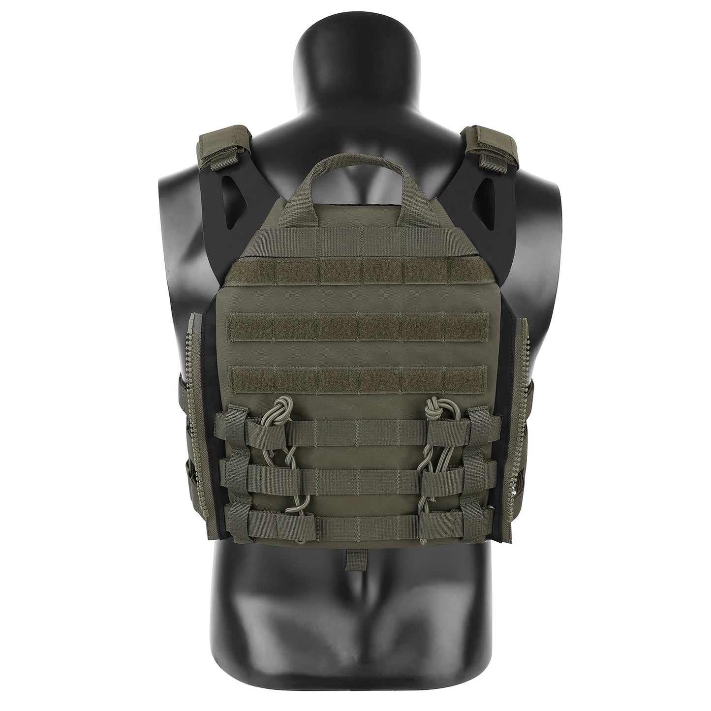 KRYDEX 500D Nylon Tactical Plate Carrier Vest With MOLLE Front Flap