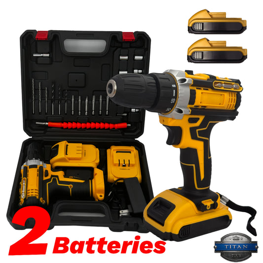 WBD Tool 24-Piece Drill Kit With Dual Battery Charger
