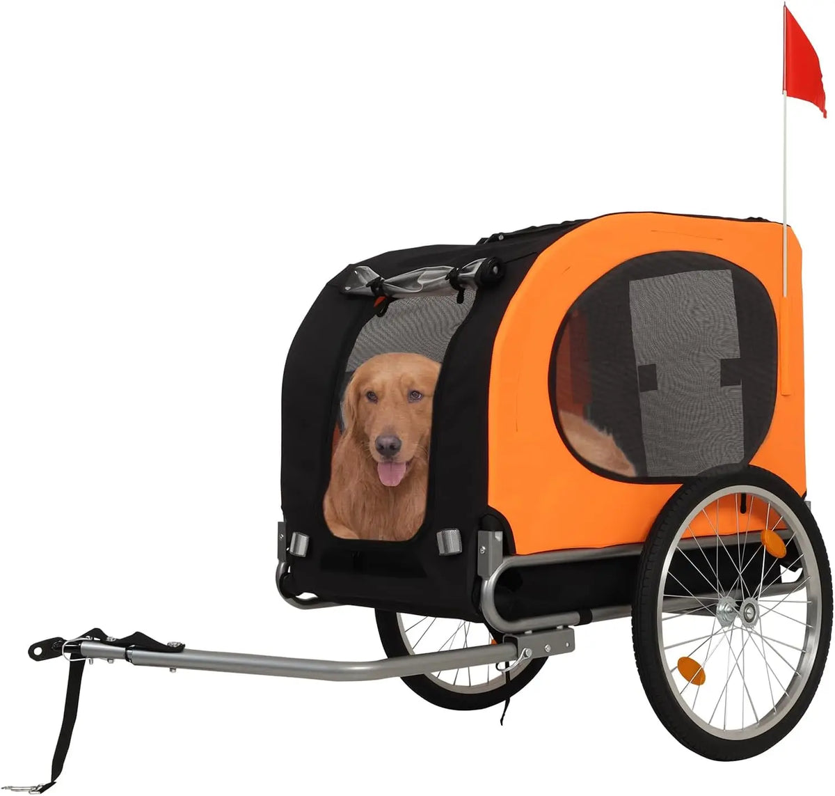 HiMiss Collapsible Dog Bike Trailer And Jogging Stroller