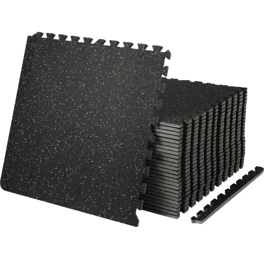 SucceBuy Interlocking Rubber EVA Foam Gym Floor Mats for Workouts