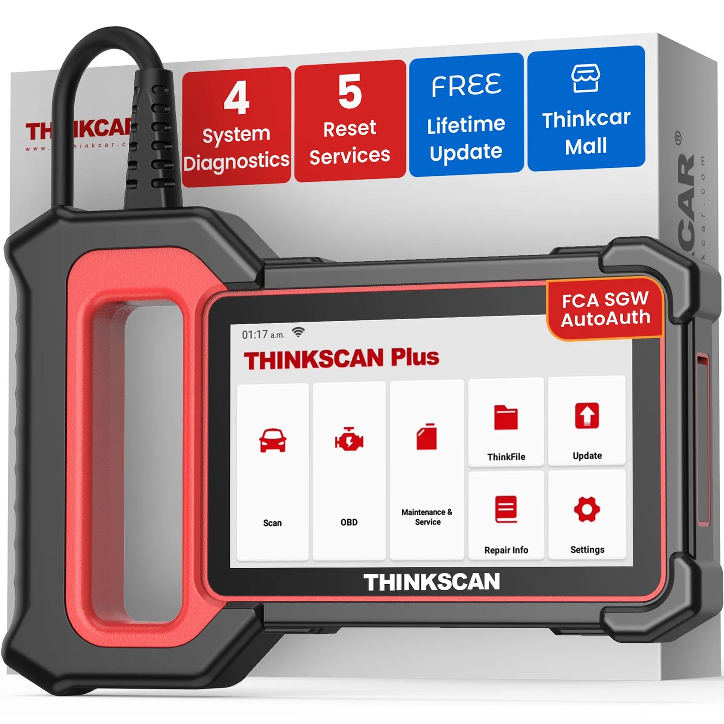 THINKCAR ThinkScan Plus S7 OBD2 Scanner Engine ABS Transmission Airbag