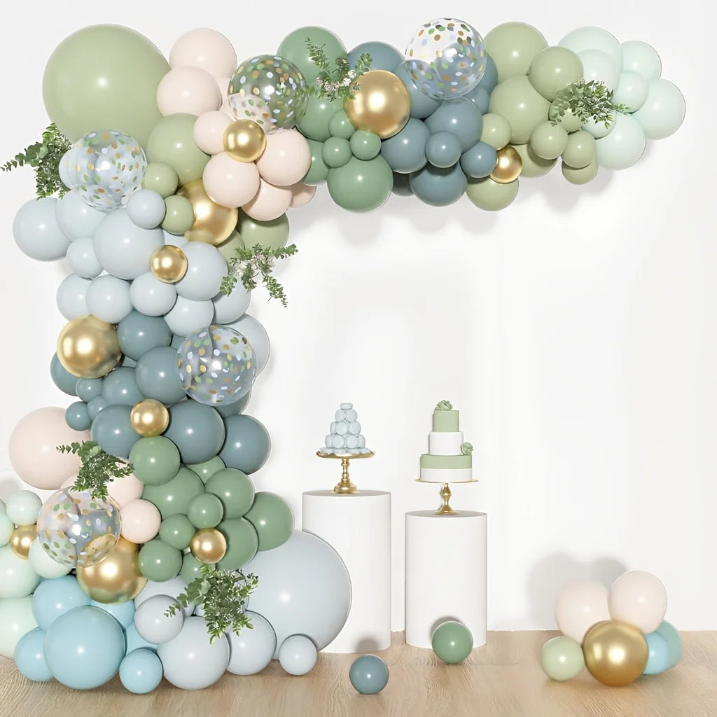 153 Pcs Balloon Arch Set Bohemian Latex Balloons Puncture Resistant