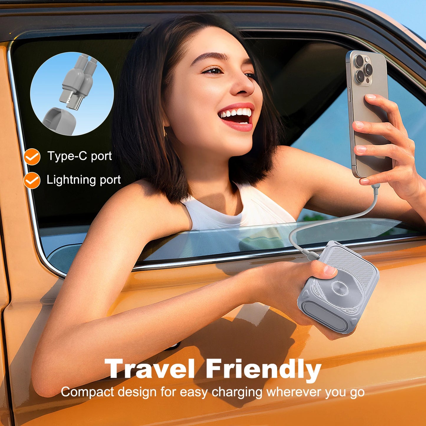 Prunus 22.5W Magnetic Wireless Power Bank USB Type C