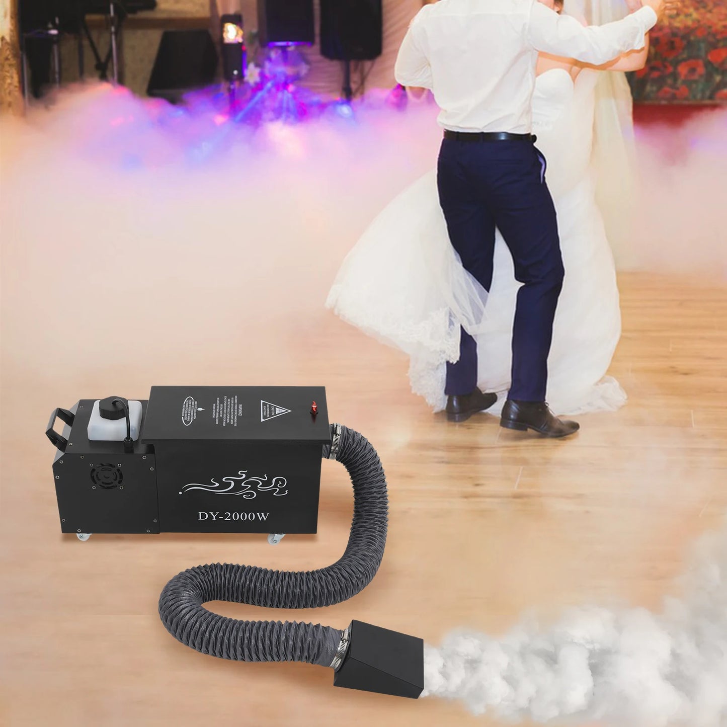 2000W Ground Fog Machine With DMX512 Remote For Weddings Parties