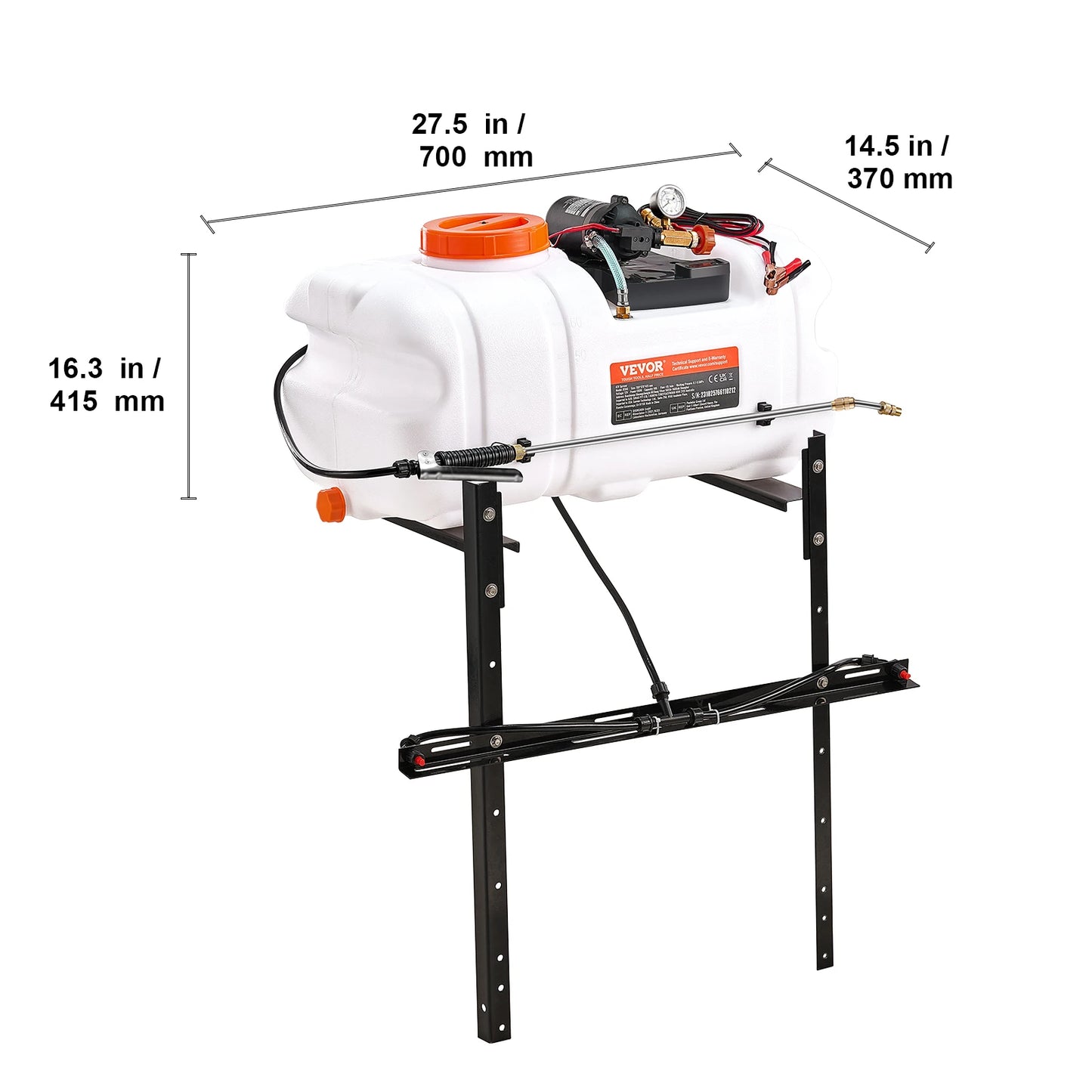 SucceBuy ATV Spot Sprayer With Nozzle Boom And Pump