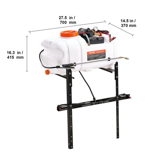 SucceBuy ATV Spot Sprayer With Nozzle Boom And Pump