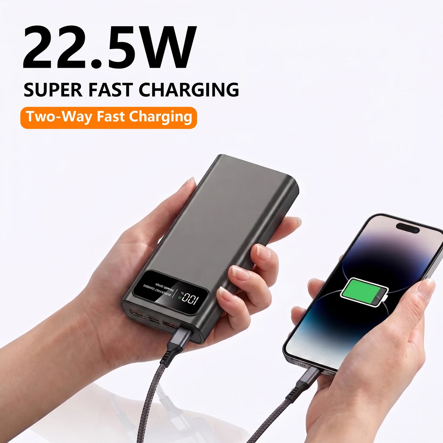 Hinne 30000mAh Power Bank 22.5W Fast Charge With LED Display