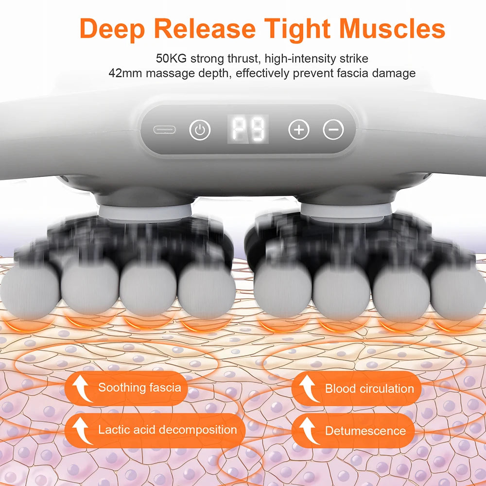 Iebilif Wireless Deep Tissue Fascia Massage Gun 42 Heads
