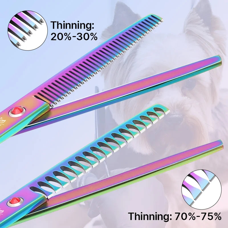 Fenice Stainless Steel Dog Grooming Scissors And Shears Set