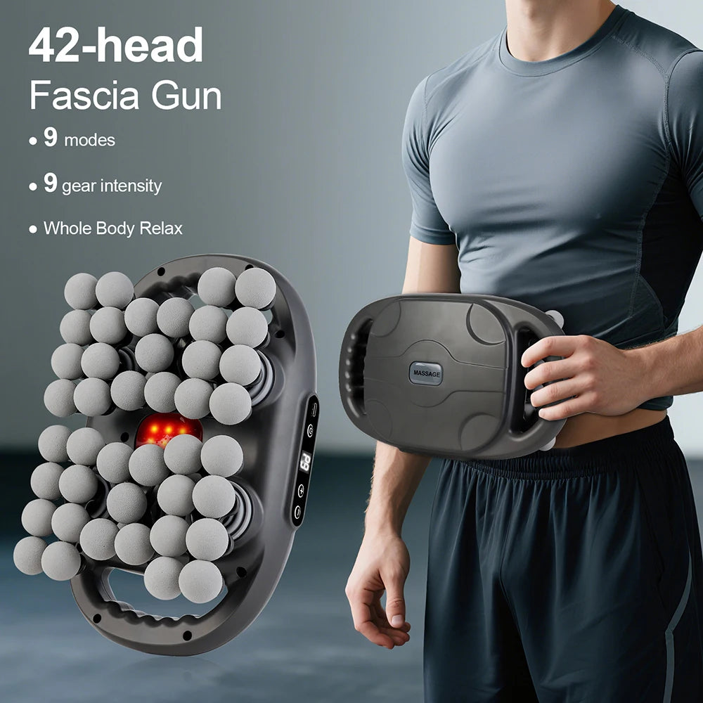 Iebilif Wireless Deep Tissue Fascia Massage Gun 42 Heads