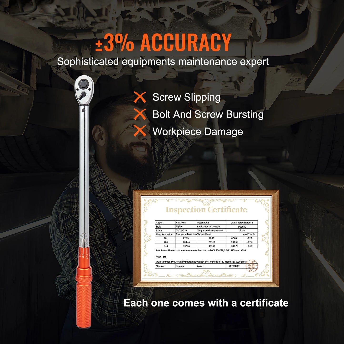 SucceBuy Mechanical Torque Wrench Set With Precision Pointer Hand Tools